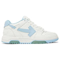 Out of Office Calf Leather Low - White | Light Blue