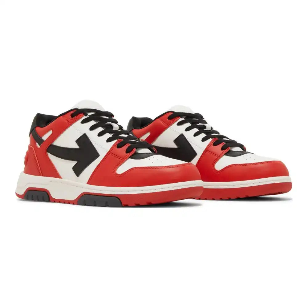 Out of Office Calf Leather Low - White | Red | Black