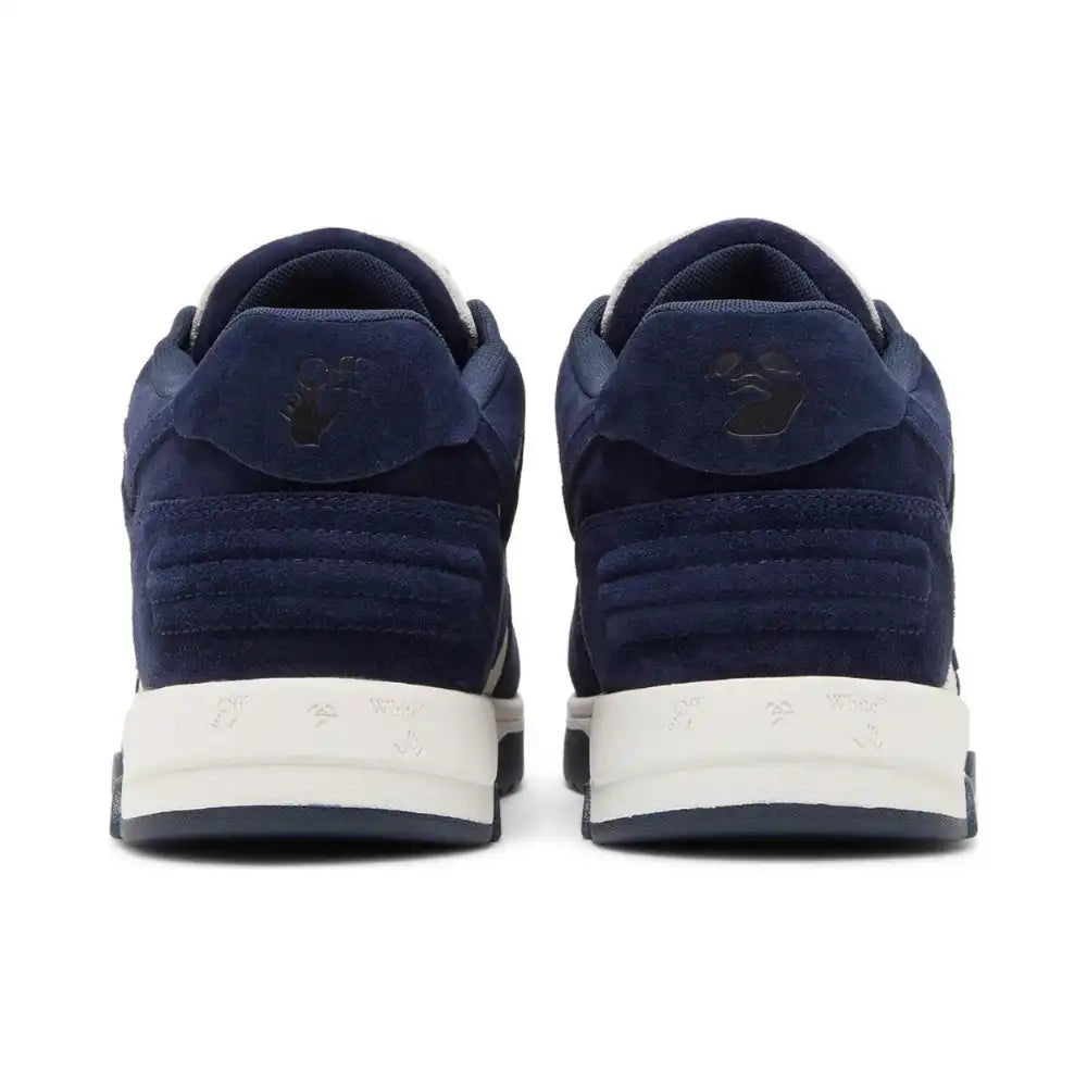 Out of Office Calf Leather Low - White | Navy Blue
