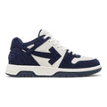 Out of Office Calf Leather Low - White | Navy Blue