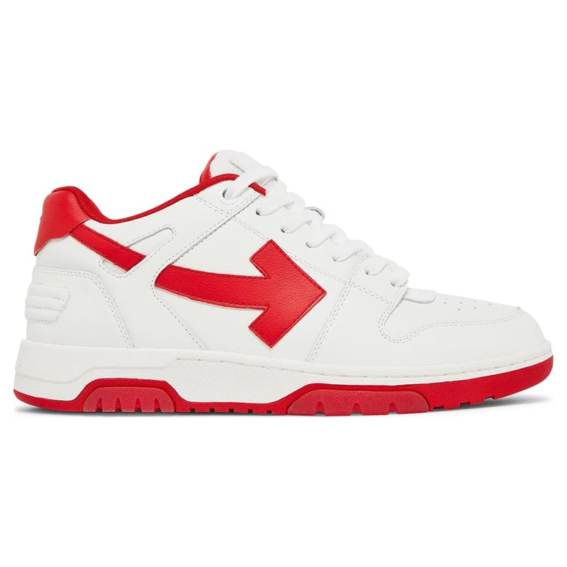 Out of Office Calf Leather Low - White | Red