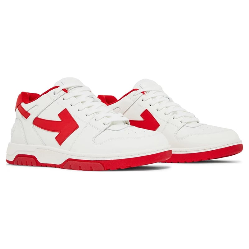 Out of Office Calf Leather Low - White | Red