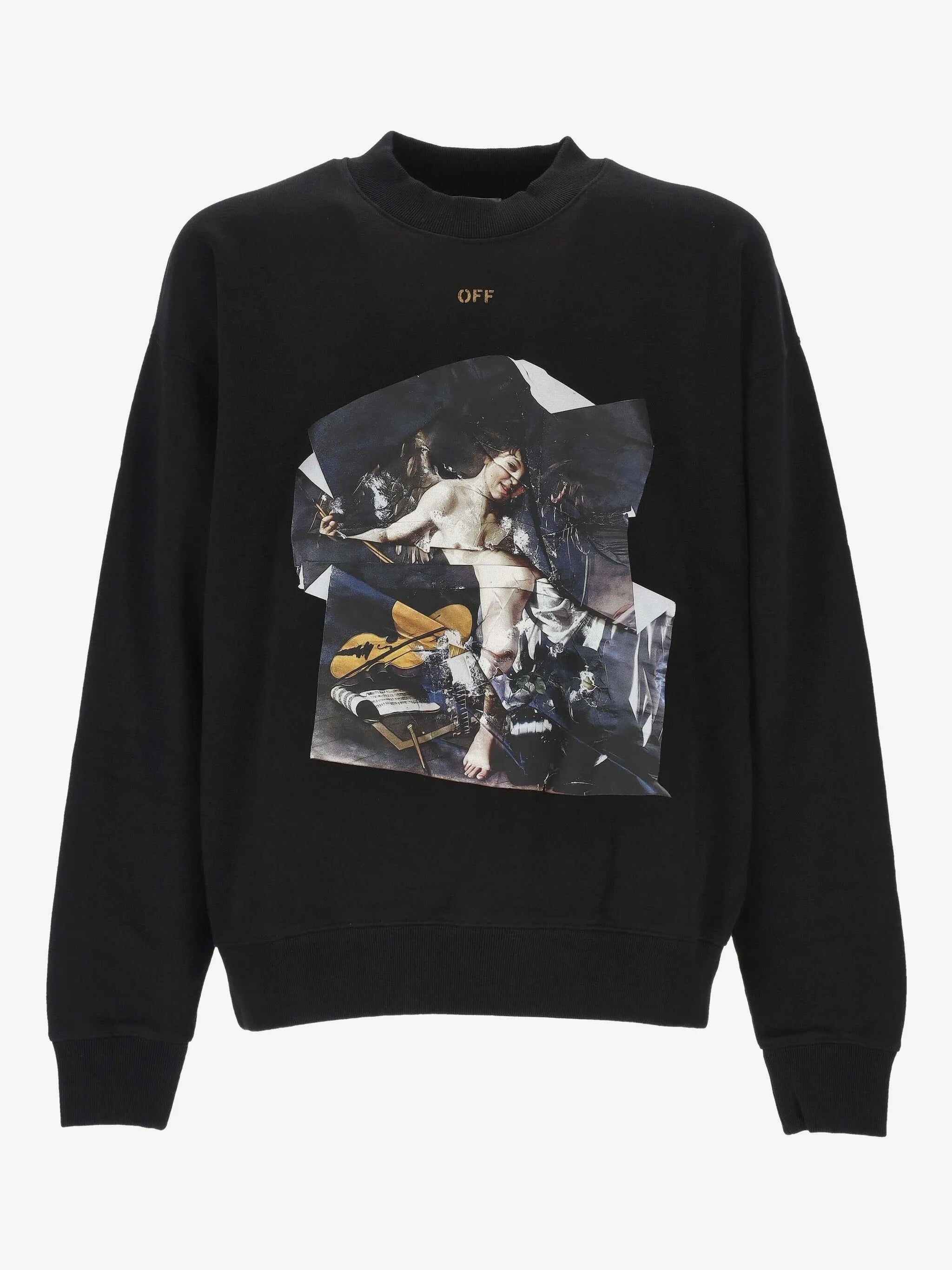Artwork-print sweatshirt black
