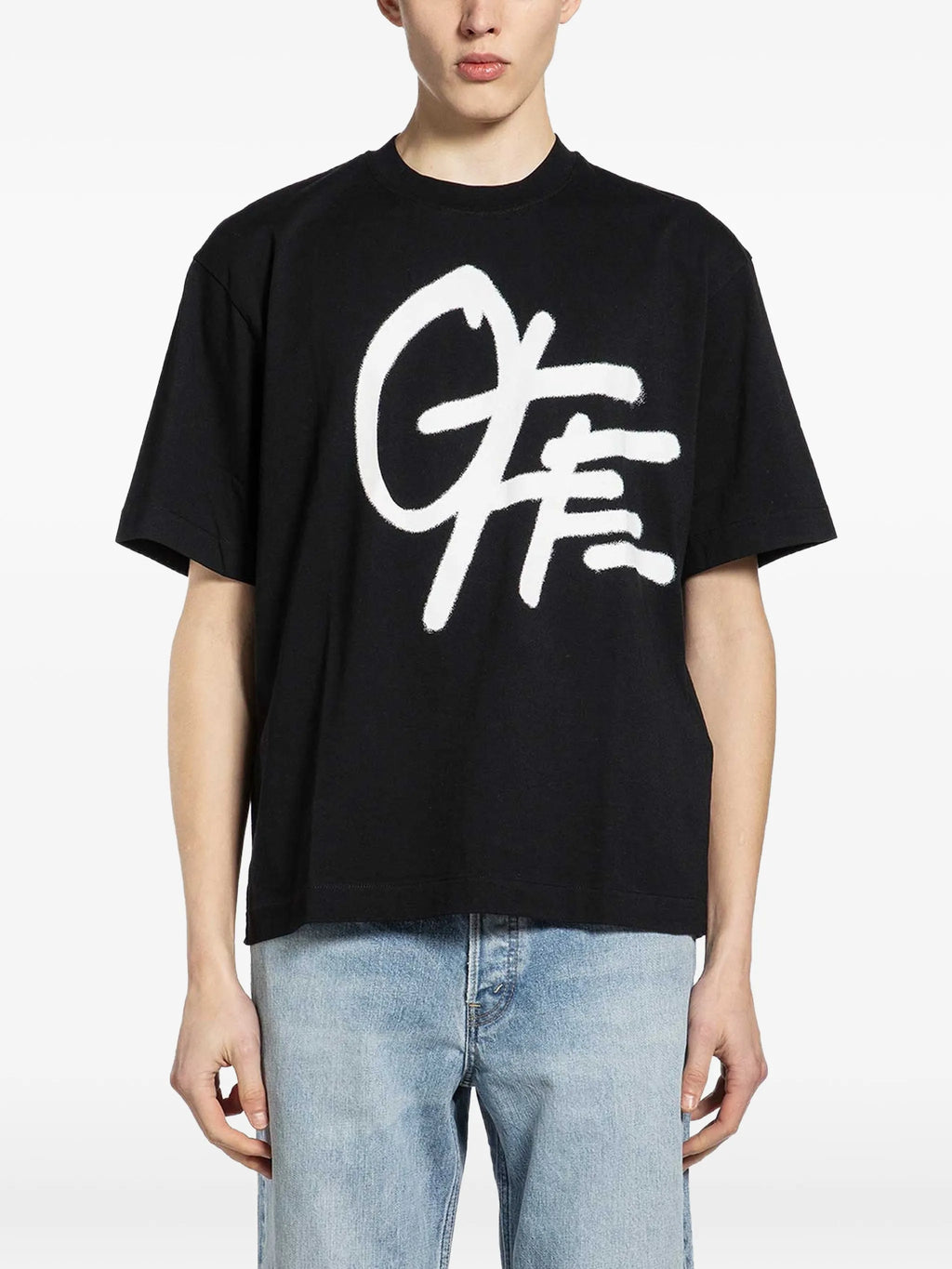 Spray logo skate T-shirt black