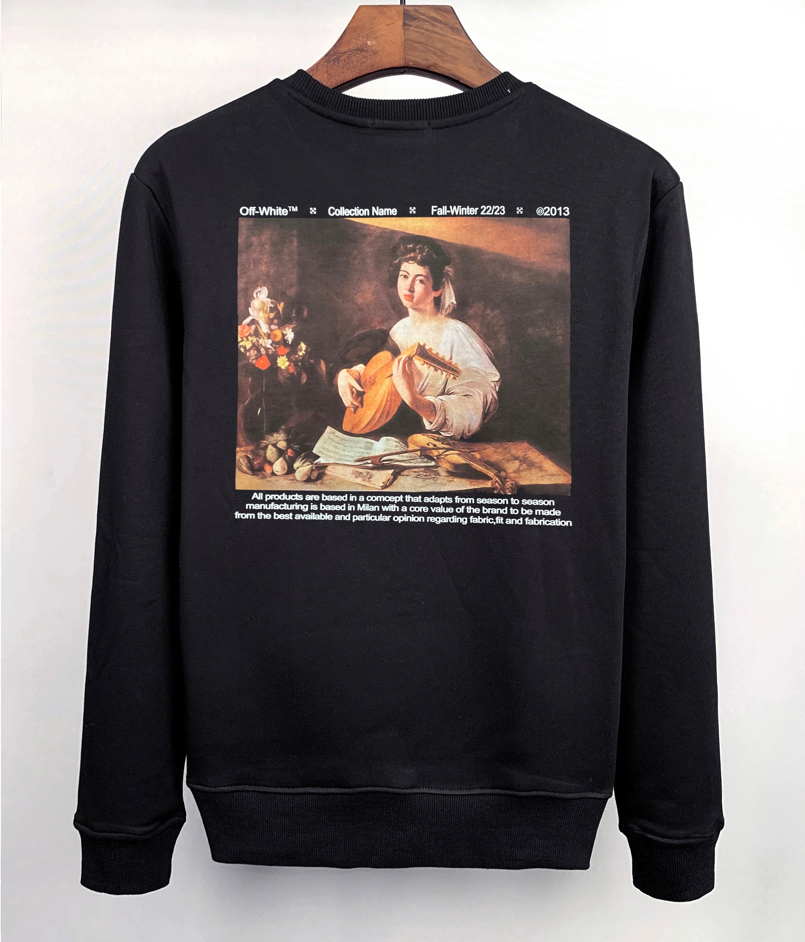 Caravaggio Back Print Crewneck Sweatshirt