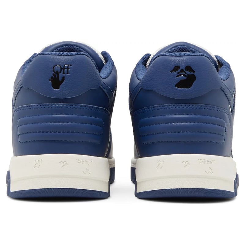 Out of Office Calf Leather Low - White | Dark Blue