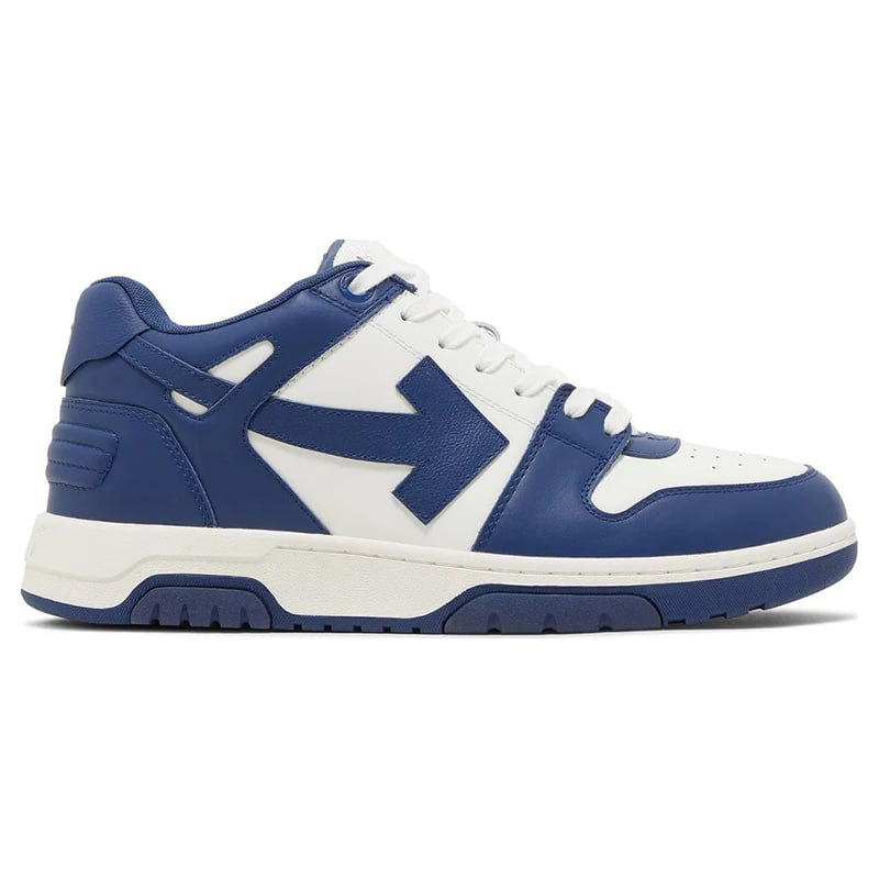 Out of Office Calf Leather Low - White | Dark Blue