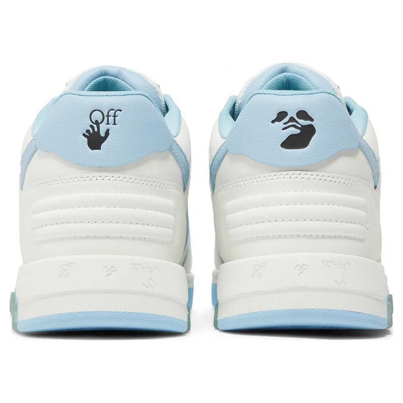 Out of Office Calf Leather Low - White | Light Blue