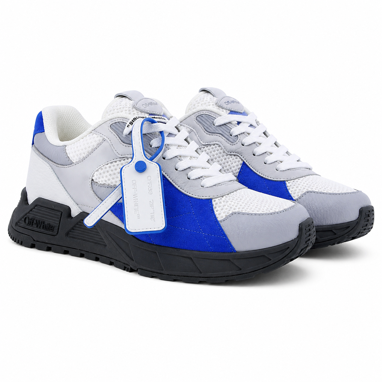 Kick Off Zip-Tie-tag - White | Blue