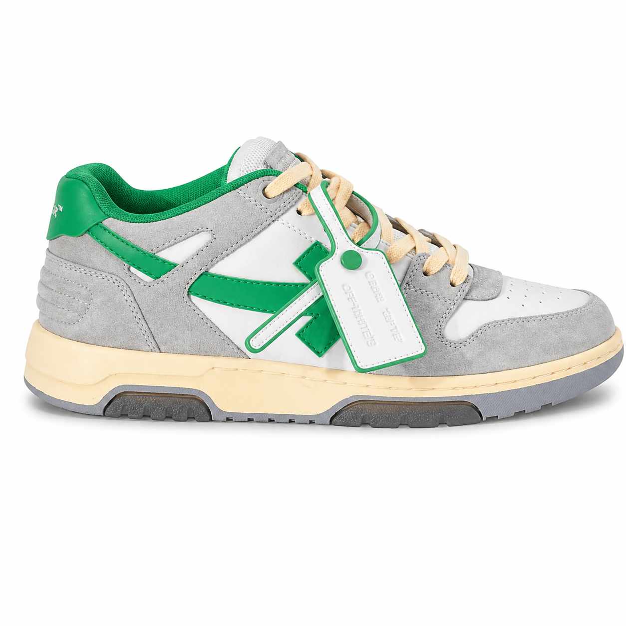 Out of Office Lea Suede - Light Grey | Green