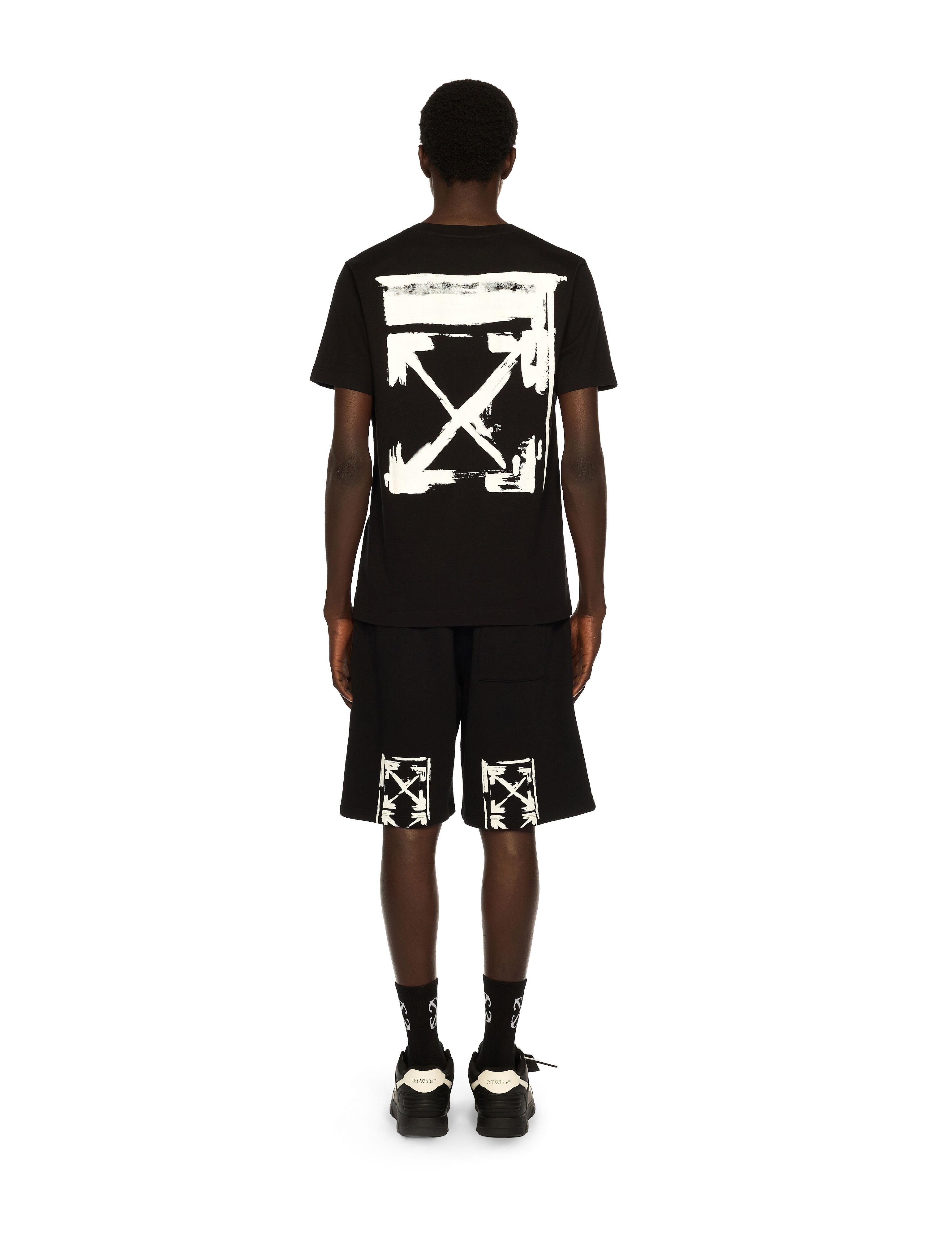 Ink Arrow Slim Logo Tee - BLACK - WHITE