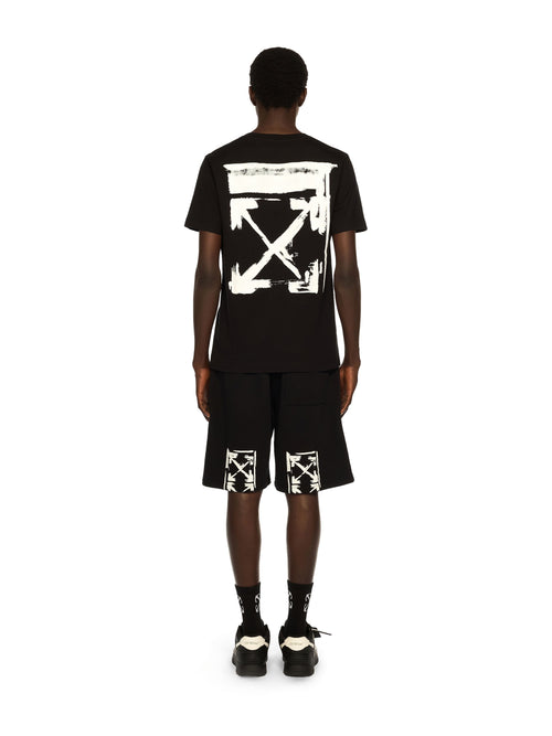 Ink Arrow Slim Logo Tee - BLACK - WHITE