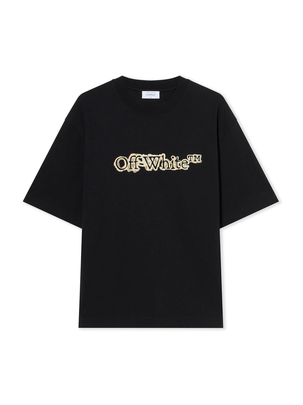 Cloudy Arrow Skate Logo T-Shirt - BLACK - DOUBLE CREAM