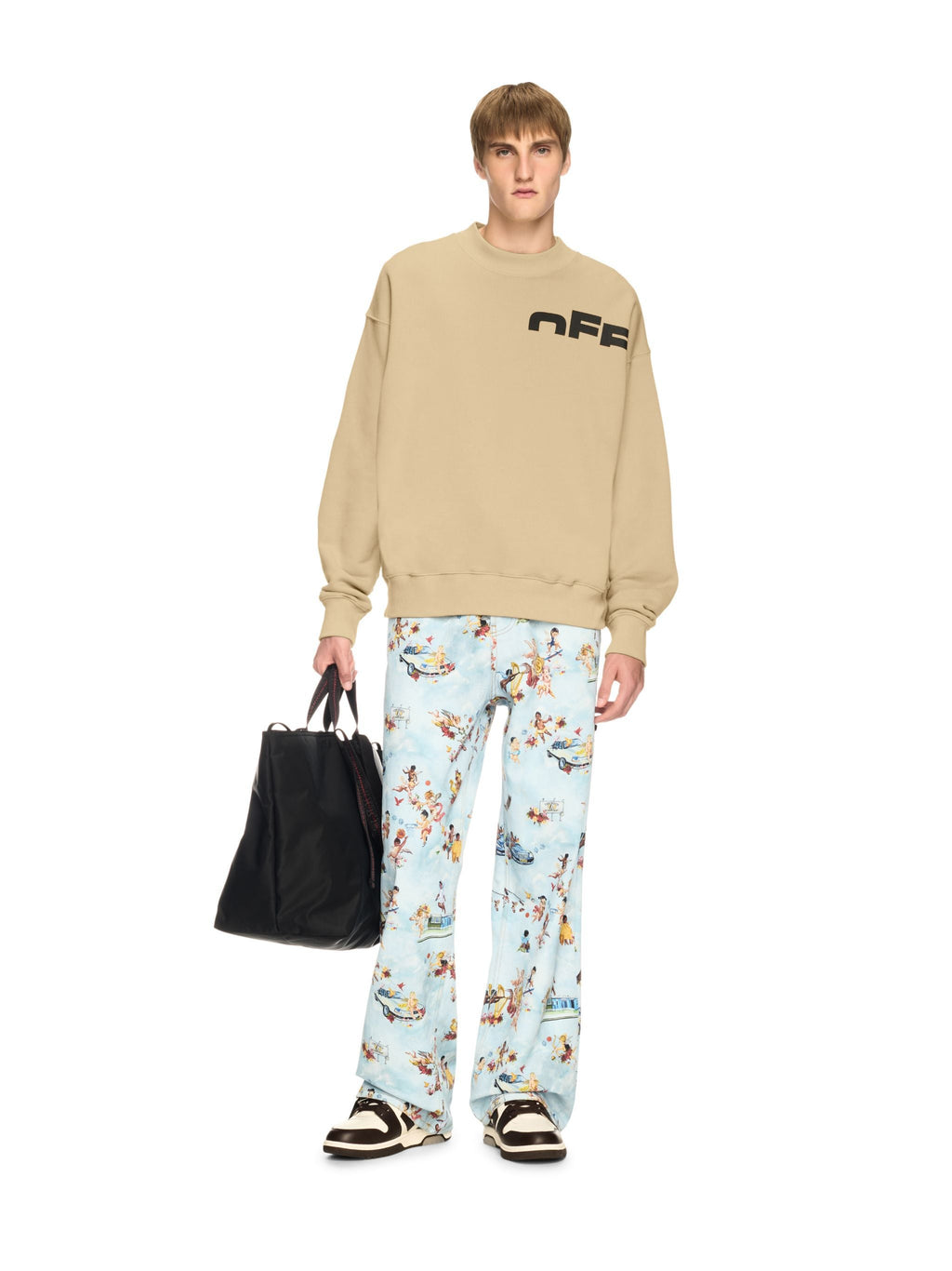 OFF SHARED SKATE CREWNECK - NEUTRALS