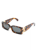 Sunglasses Mystic Rectangular Leopard